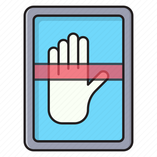 Biometric, handscan, security, dactylogram, protection icon - Download on Iconfinder
