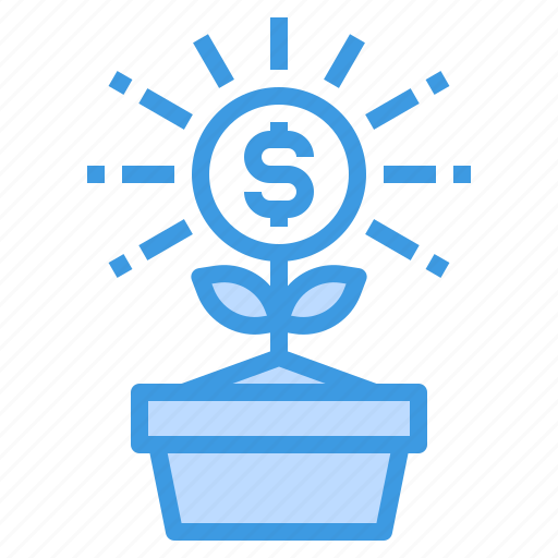 Profit, dollar, growth, plant, tree icon - Download on Iconfinder