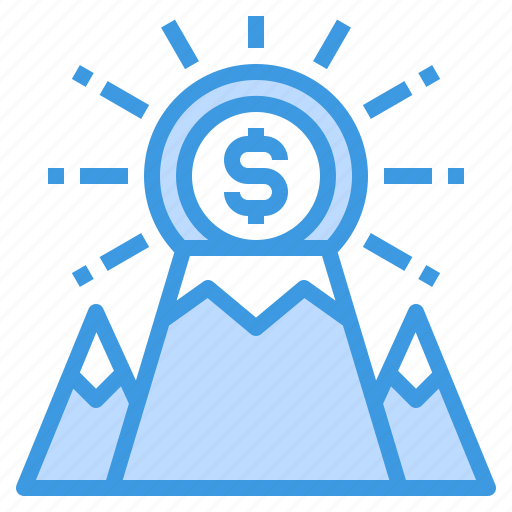 Finance, business, money, mountain, success icon - Download on Iconfinder