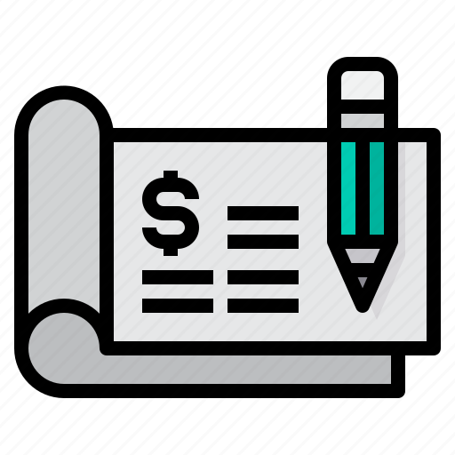 Pen, check, sign, finance, cheque icon - Download on Iconfinder