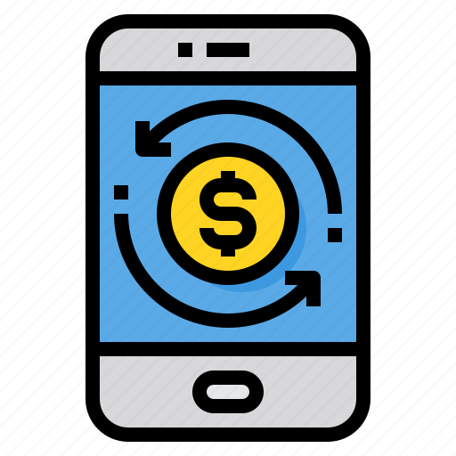 Currency, mobile, finance, transfer, exchange icon - Download on Iconfinder