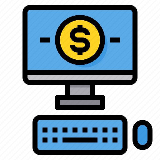 Dollar, banking, online, money, computer icon - Download on Iconfinder