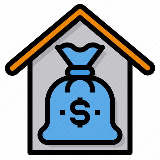 Real, bag, property, monney, money, estate, mortgage icon - Download on Iconfinder