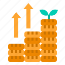 arrows, cash, monney, plant, growth