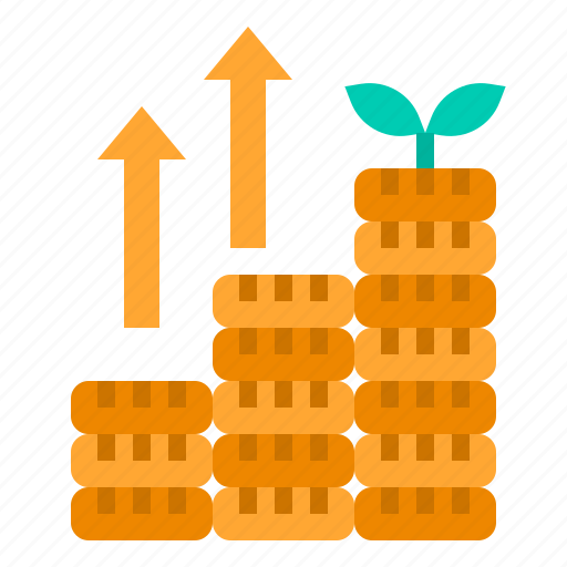 Arrows, cash, monney, plant, growth icon - Download on Iconfinder