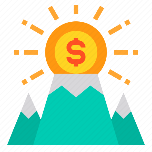 Finance, business, success, money, mountain icon - Download on Iconfinder
