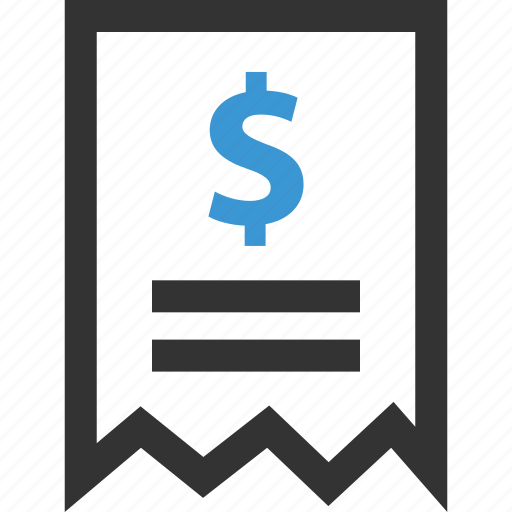 Dollar, money, receipt, sales, selling, sign icon - Download on Iconfinder