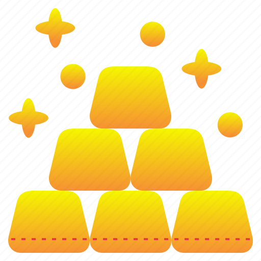 Gold, bar, rich, stack, price, assets icon - Download on Iconfinder
