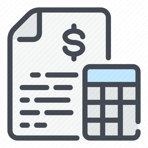 Money, finance, financial, document, calculator, accounting, calculation icon - Download on Iconfinder