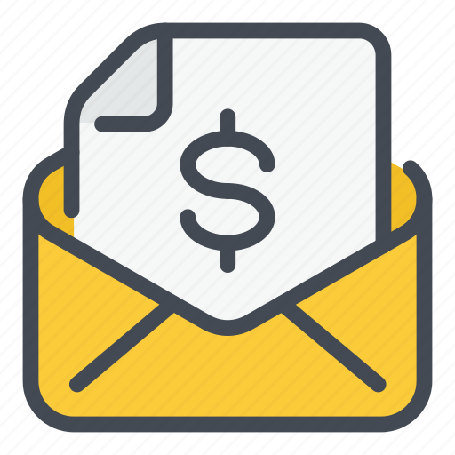 Money, mail, email, notification, document, message, dollar icon - Download on Iconfinder