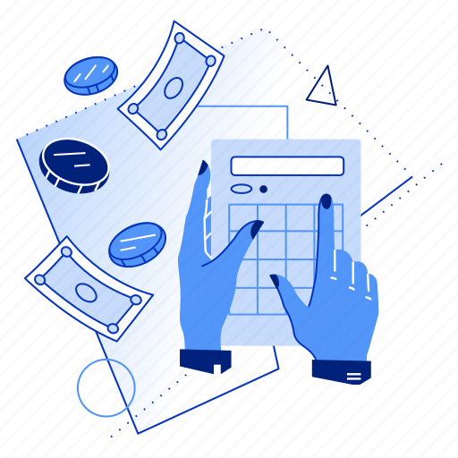 Profit, calculation, money, calculate, mathematics, currency, dollar illustration - Download on Iconfinder