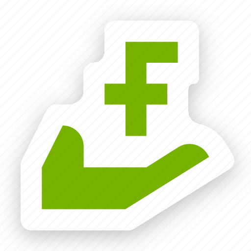Palm, frank, currency, chf, swiss frank icon - Download on Iconfinder