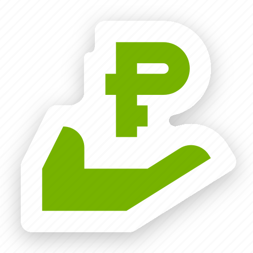 Palm, rouble, russian, cash payment icon - Download on Iconfinder