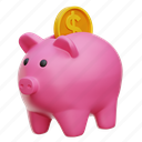 piggy, bank, pig, finance, saving