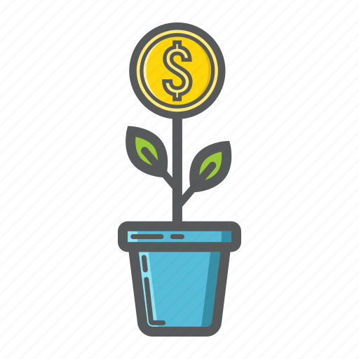 Business, coin, finance, growth, investment, money, plant icon - Download on Iconfinder
