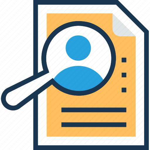 Find job, human resource, job search, magnifier, recruitment icon - Download on Iconfinder