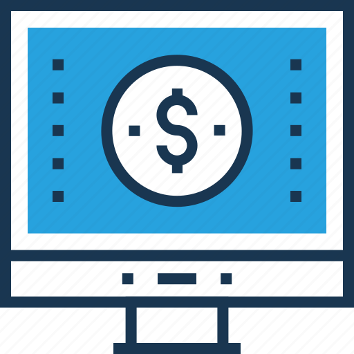 Banking, dollar, monitor, online banking, online payment icon - Download on Iconfinder