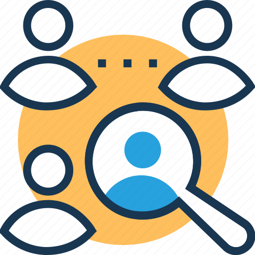 Find job, human resource, job hunting, job search, magnifier icon - Download on Iconfinder