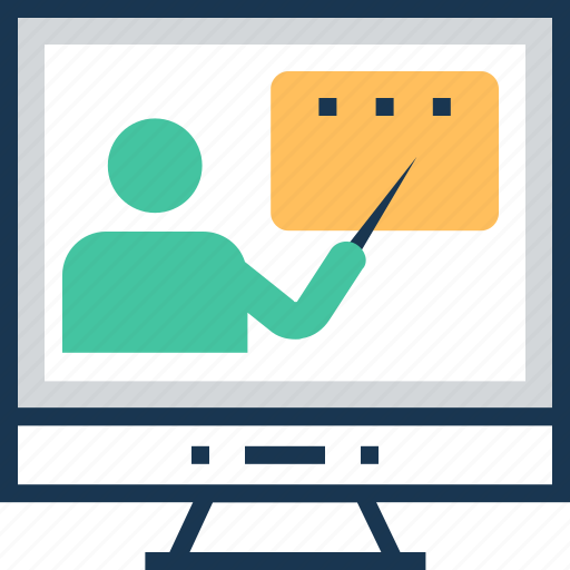Lecture, online lecture, online training, presentation, training icon - Download on Iconfinder