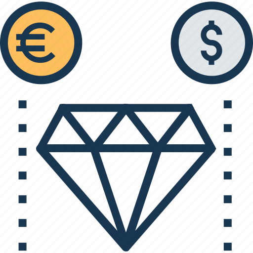 Diamond, expensive, gem, precious, stone icon - Download on Iconfinder