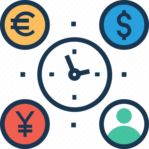 Clock, investment, time efficiency, time management, user icon - Download on Iconfinder