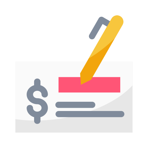 Cheque, finance and business, banking icon - Free download
