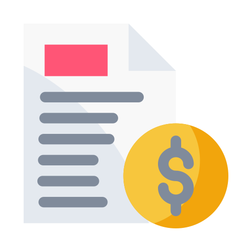 File, paper, finance and business, dollar icon - Free download