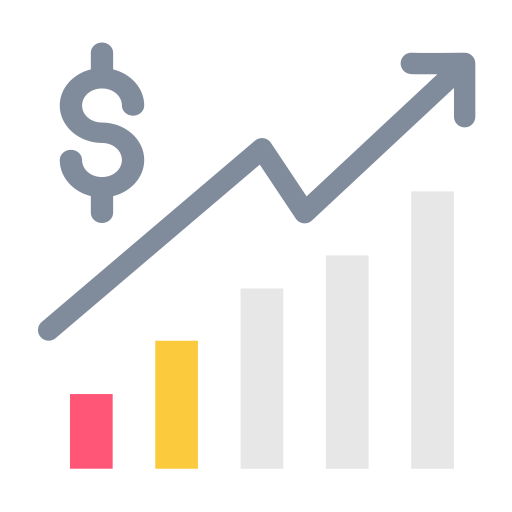 Profit, bar chart, finance and business icon - Free download