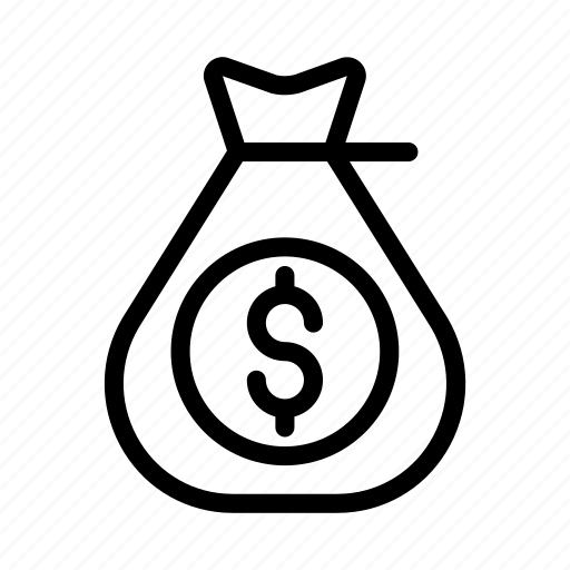 Dollar, money, bag, currency, saving icon - Download on Iconfinder