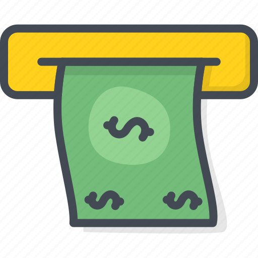 Atm, bank, business, cash, filled, outline icon - Download on Iconfinder