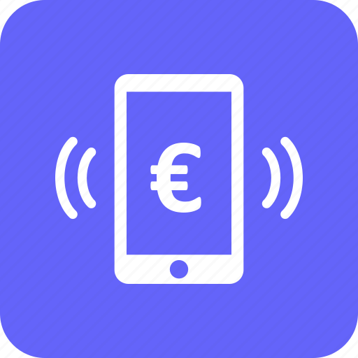 Currency, euro, mobile, mobile pay, pay, scan icon - Download on Iconfinder