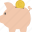 piggybank, budget, euro, money, piggy bank, savings 