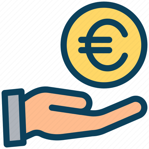 Finance, currency, money, euro, hand, payment icon - Download on Iconfinder