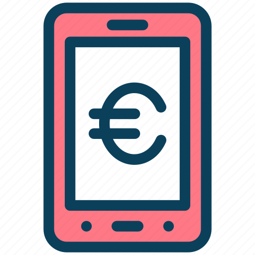 Finance, currency, money, euro, online, banking, mobile icon - Download on Iconfinder