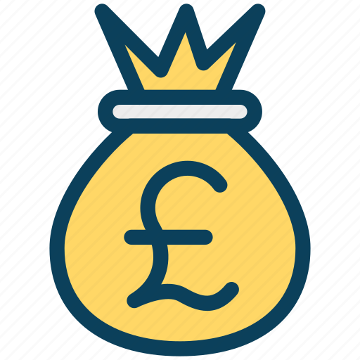 Finance, currency, money, pound, bag icon - Download on Iconfinder