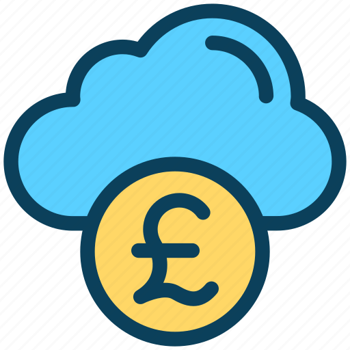 Finance, currency, money, pound, cloud, bill icon - Download on Iconfinder