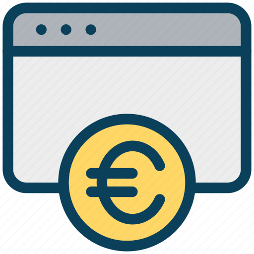 Finance, currency, money, euro, website, online banking icon - Download on Iconfinder