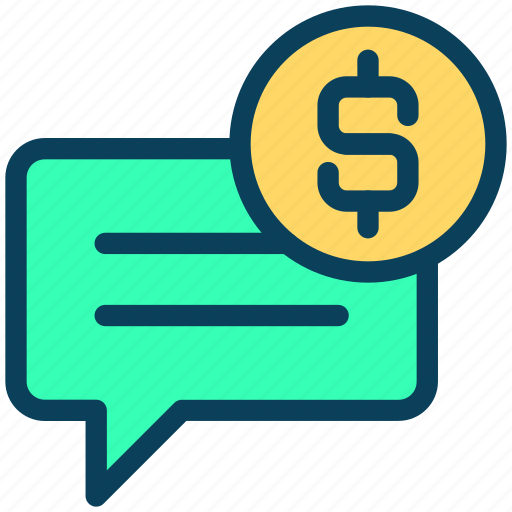 Finance, currency, money, dollar, message, chat icon - Download on Iconfinder