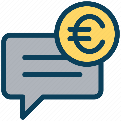 Finance, currency, money, euro, message, chat icon - Download on Iconfinder