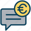 finance, currency, money, euro, message, chat 