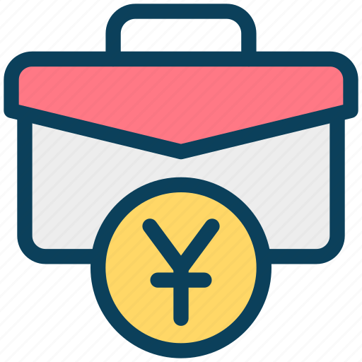 Finance, currency, money, yen, bag, briefcase icon - Download on Iconfinder