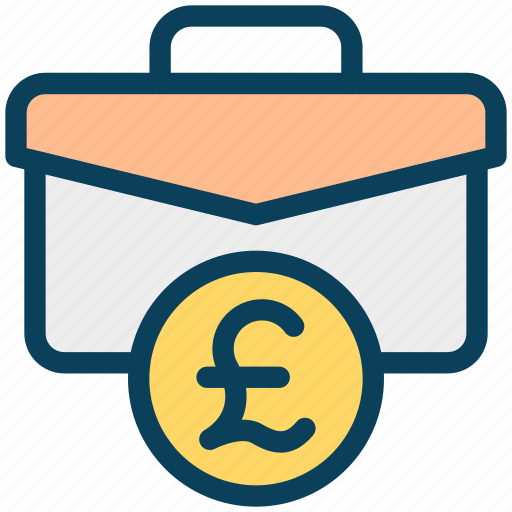 Finance, currency, money, pound, bag, briefcase icon - Download on Iconfinder