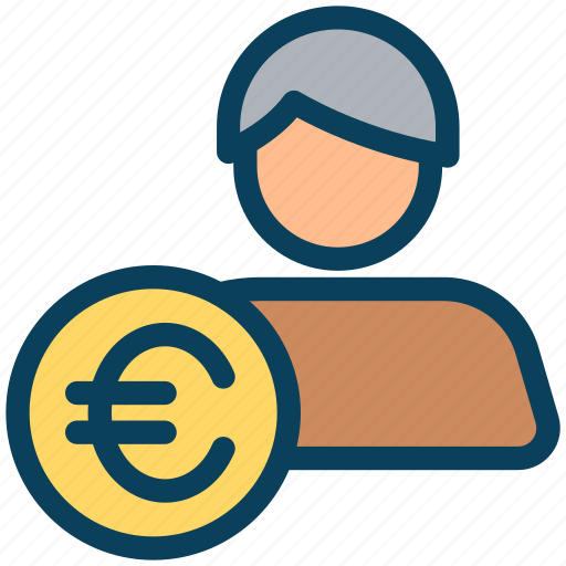 Finance, currency, money, euro, account, user icon - Download on Iconfinder