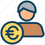 finance, currency, money, euro, account, user 