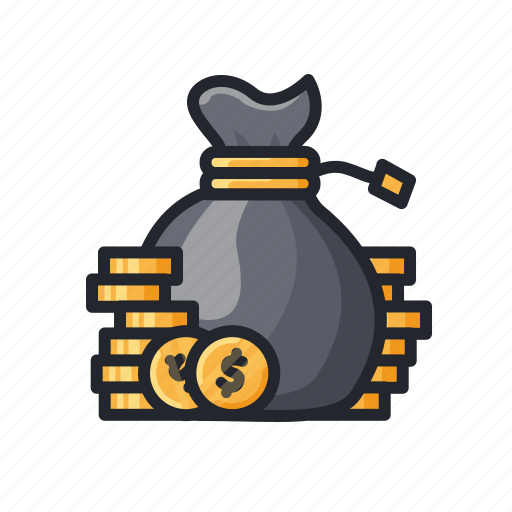 Coin, finance, investment, money, rich, sacks icon - Download on Iconfinder