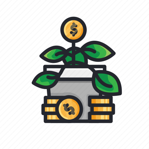 Coin, finance, financial, growth, investment, money, plant icon - Download on Iconfinder