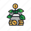 coin, finance, financial, growth, investment, money, plant 