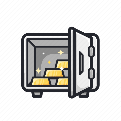 Finance, financial, gold, safe, secure icon - Download on Iconfinder