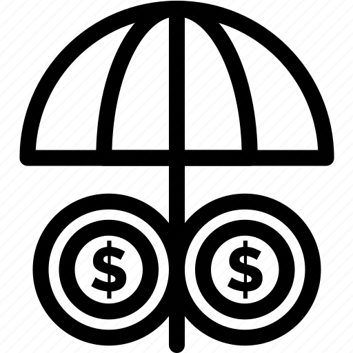 Coin, finance, money, umbrella icon - Download on Iconfinder