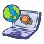 laptop, marketing, finance, economy, business, coin 